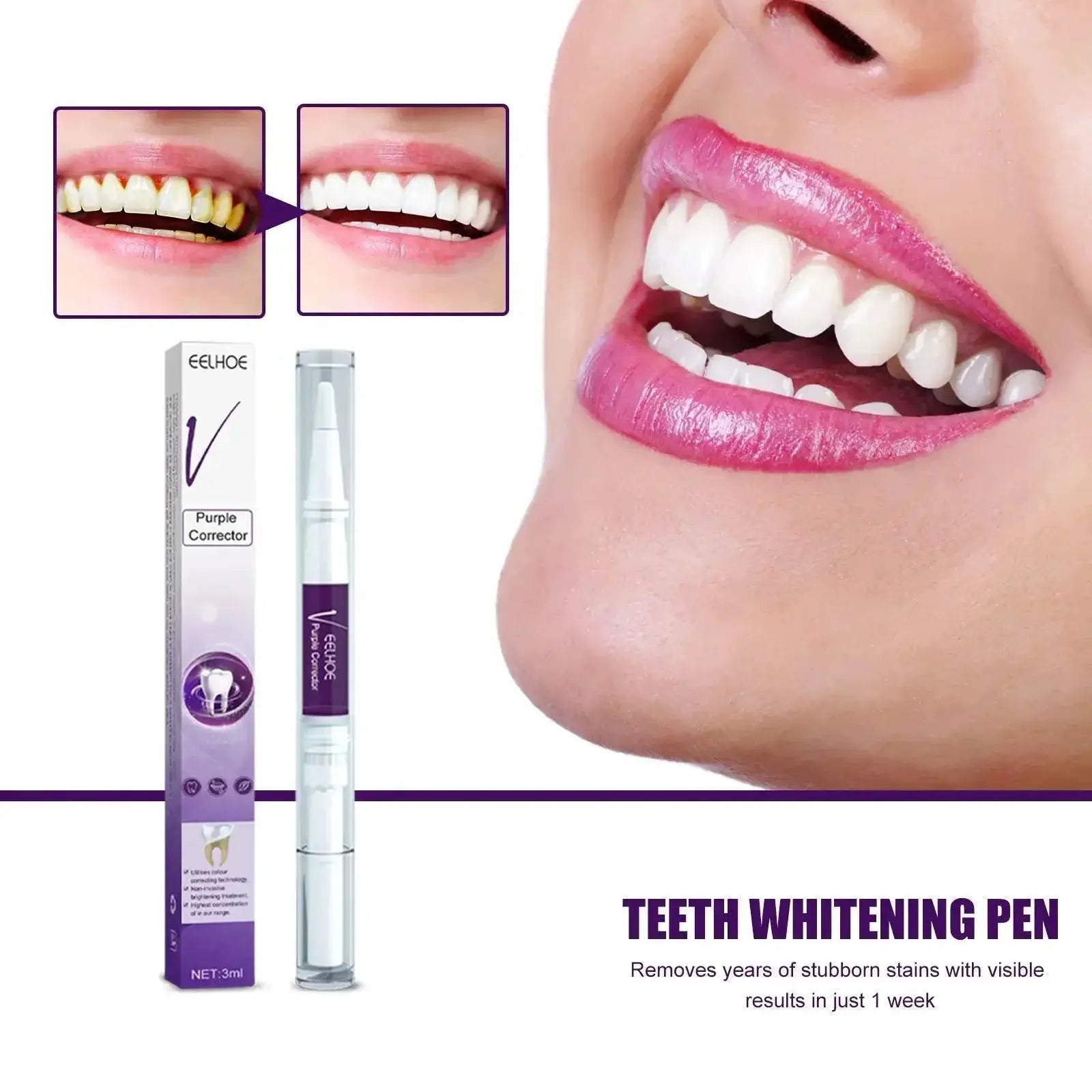 Purple Mint Infusion Teeth Whitening Toothpaste Max Strength