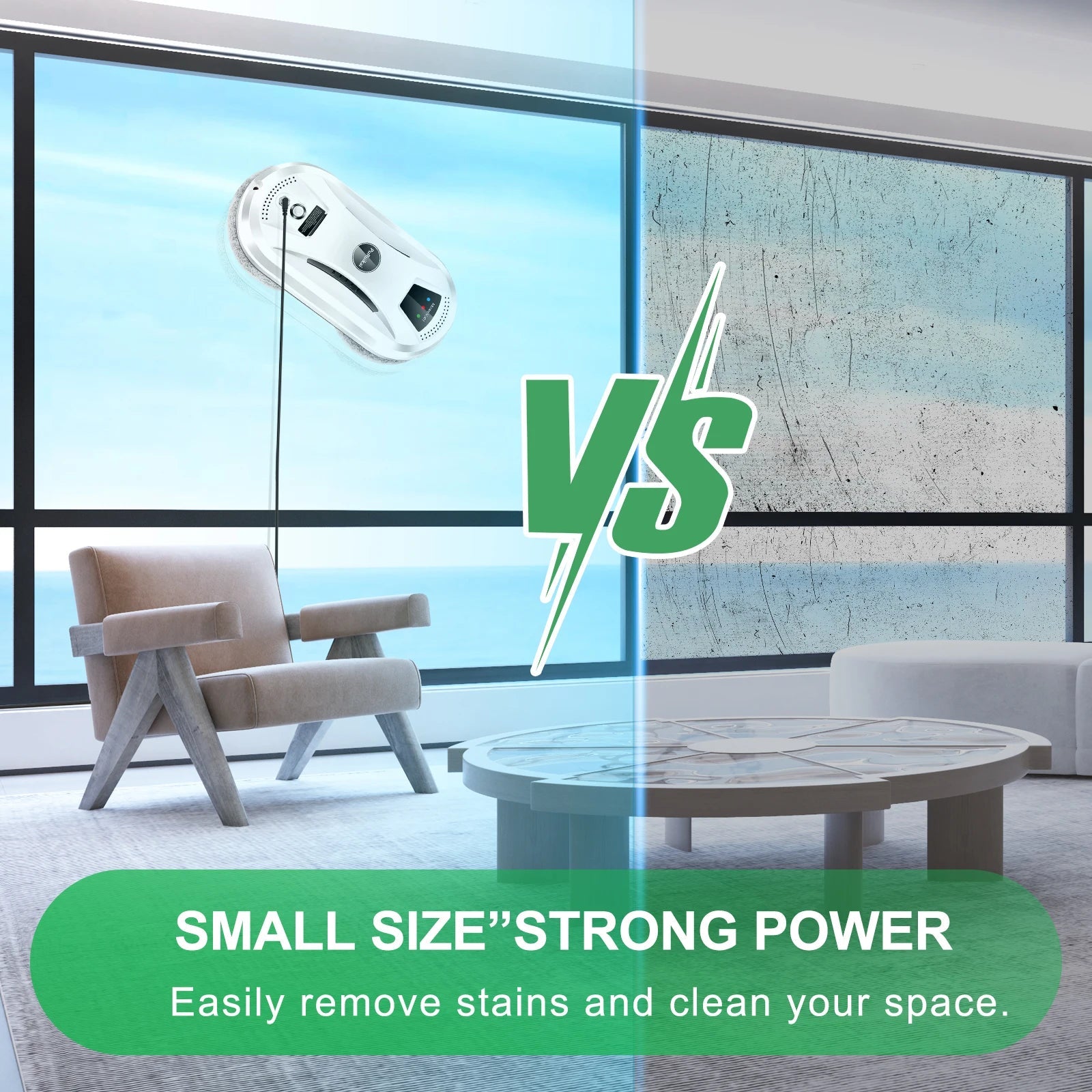 PuRuiKai Home Window Cleaning Robot Smart Glass Vacuum Cleaner One Key Operation