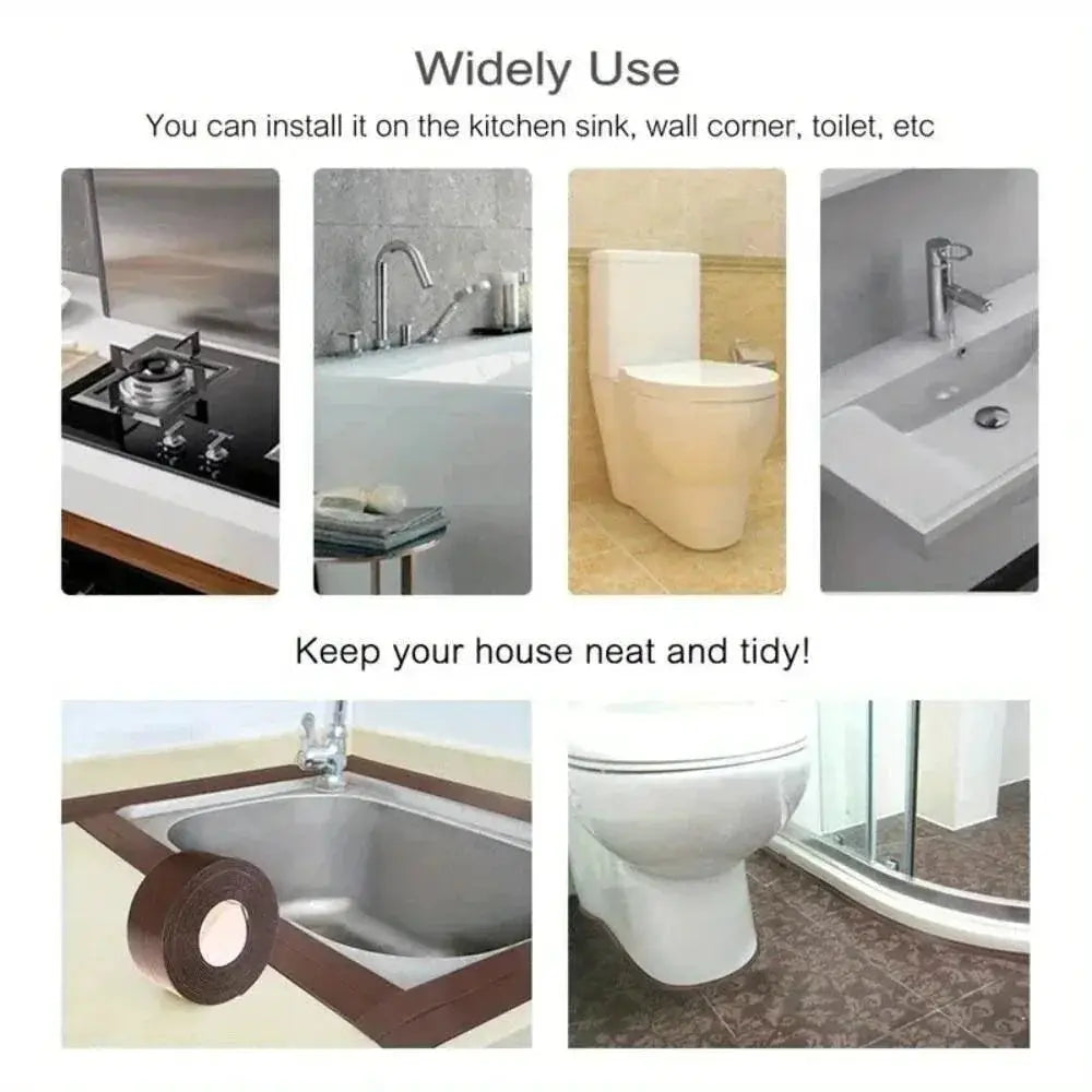 PVC Bathroom Waterproof Sealing Tape Leak Prevention Install