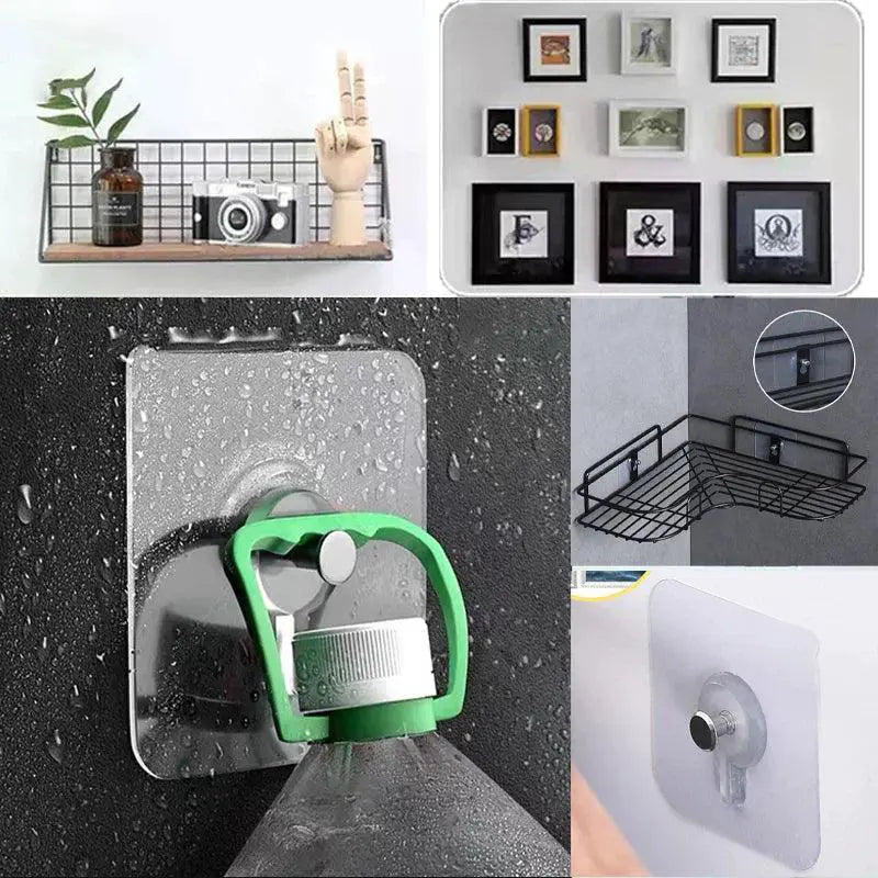 PVC Seamless Wall Hook Adhesive Hanger For Kitchen Bathroom