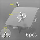 PVC Seamless Wall Hook Versatile Adhesive Hanger Kitchen Bathroom