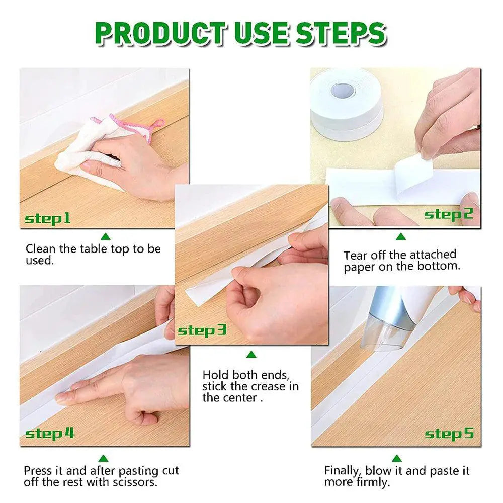 PVC Waterproof Sealing Tape For Kitchen Bathroom Caulk