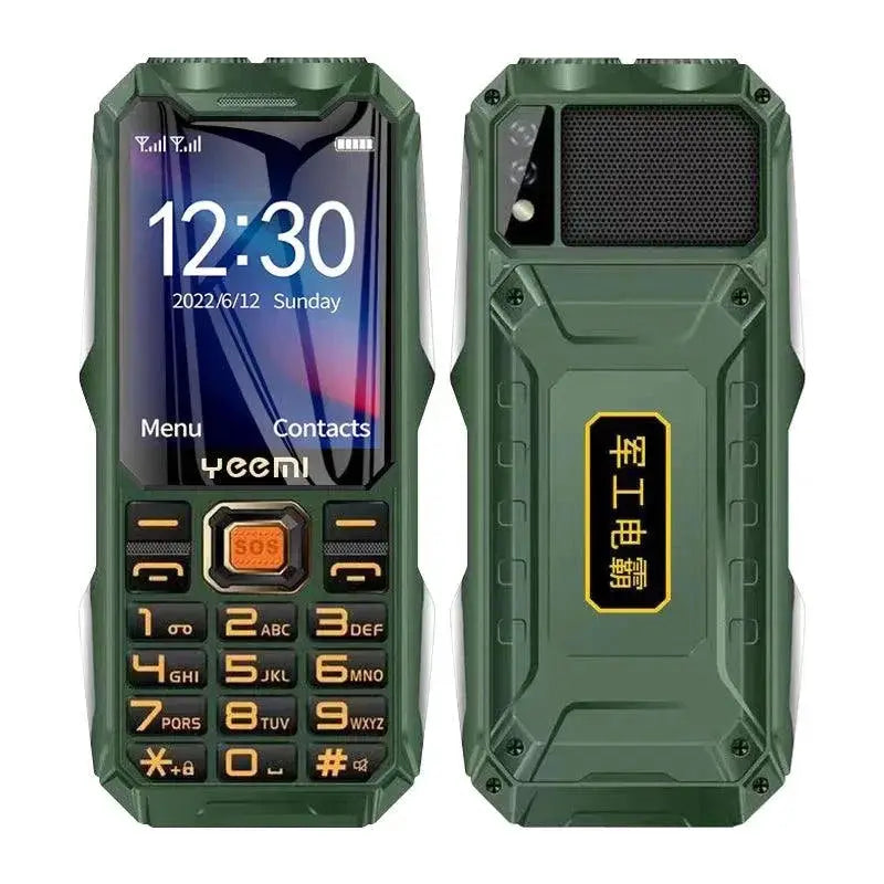 Q8 GSM 2G Rugged Mobile Phone Big Battery Double Flashlight