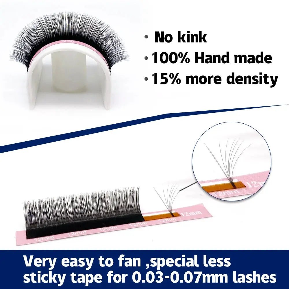 Qeelasee Mink False Eyelash Extensions for Professional Volume Fans Wholesale