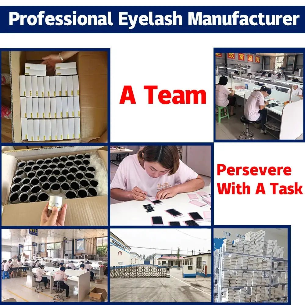 Qeelasee Mink False Eyelash Extensions for Professional Volume Fans Wholesale