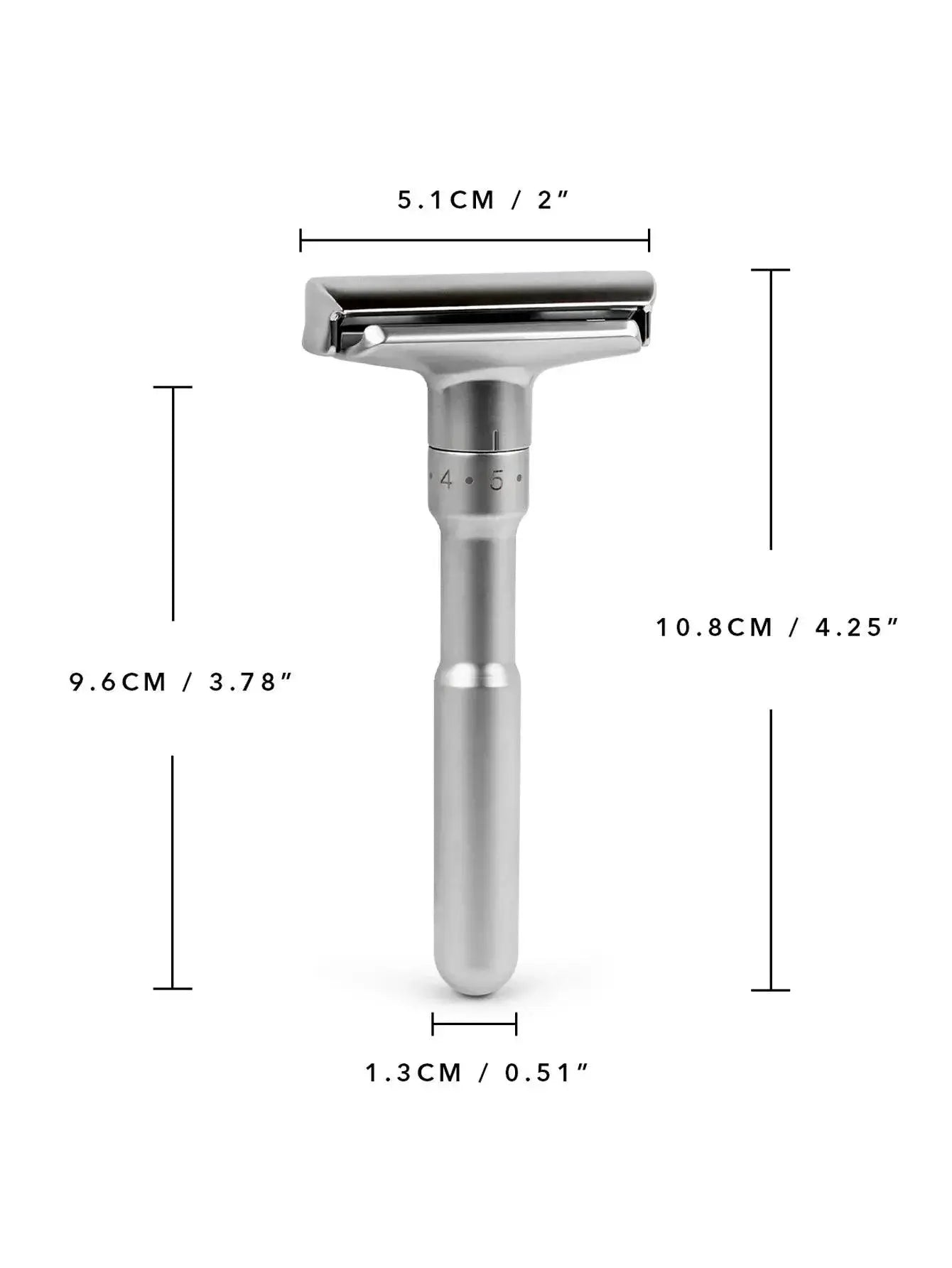 QSHAVE Adjustable Safety Razor for Personalized Shaving