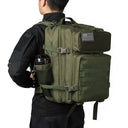 QT&QY 50L Military Tactical Backpack For Men EDC Outdoor