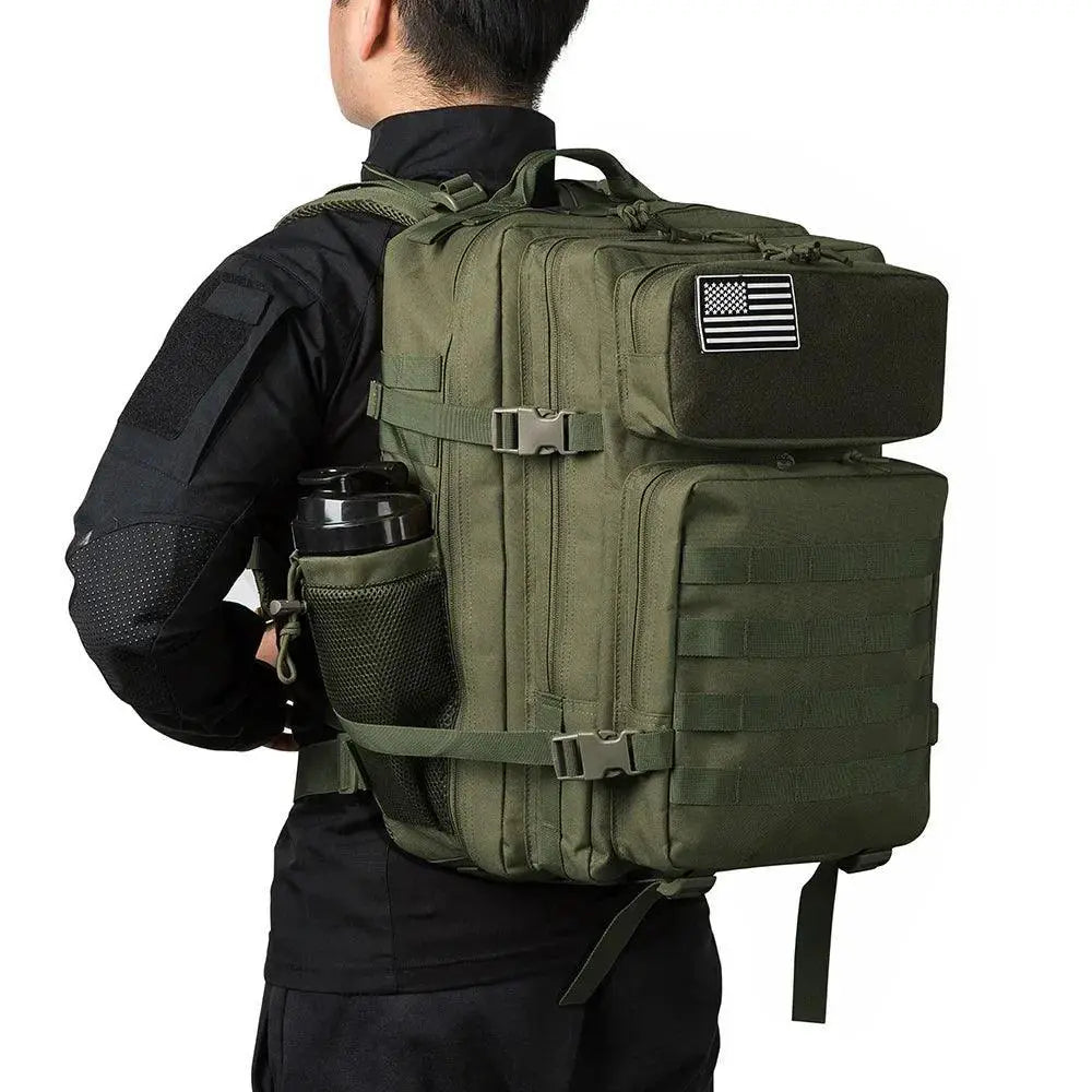 QTQY 50L Military Tactical Backpack For Men EDC Outdoor