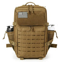 QT&QY 50L Military Tactical Backpack For Men EDC Outdoor