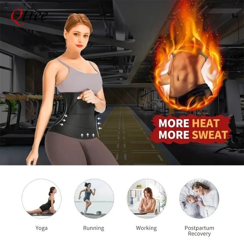 Qtree 3M Long Torso Waist Trainer Shaper - Discreetly Tummy Control Under Attire