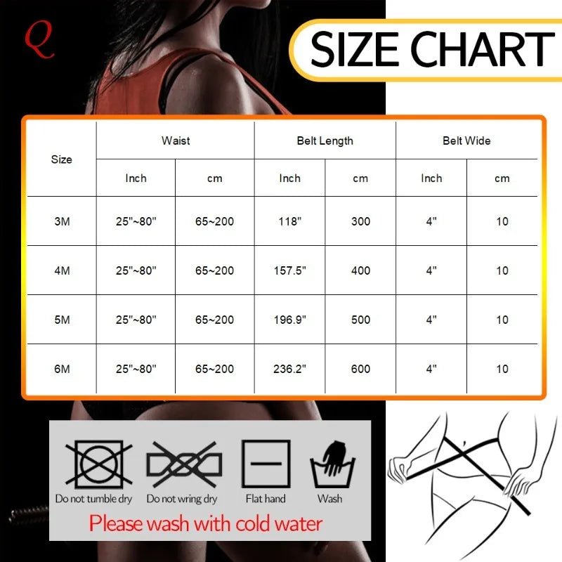 Qtree 3M Long Torso Waist Trainer Shaper - Discreetly Tummy Control Under Attire