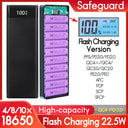 Quick Charging Power Bank Case 18650 Battery Box USB Type C 22.5W QC3.0