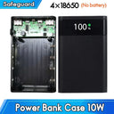 Quick Charging Power Bank Case 18650 Battery Box USB Type C 22.5W QC3.0