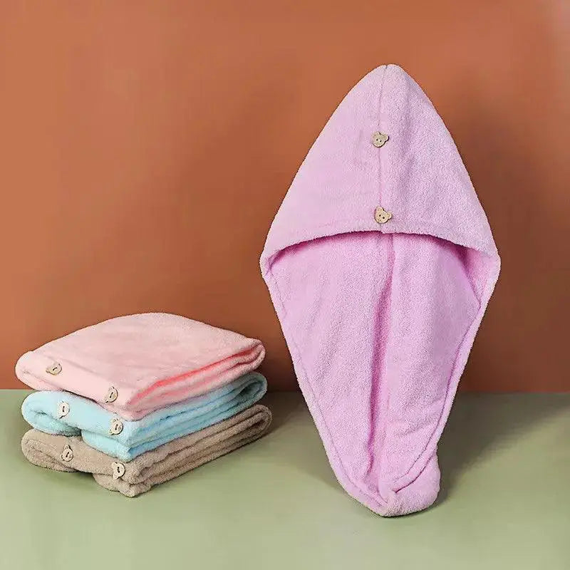 Quick Dry Hair Turban Microfiber Towel Set for Fast Drying