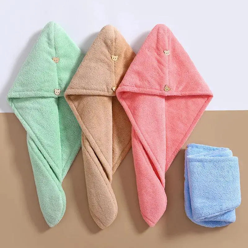 Quick Dry Hair Turban Microfiber Towel Set for Fast Drying