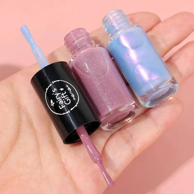 Quick Sequin Finish Nail Polish Rapid Dry Vibrant Colors