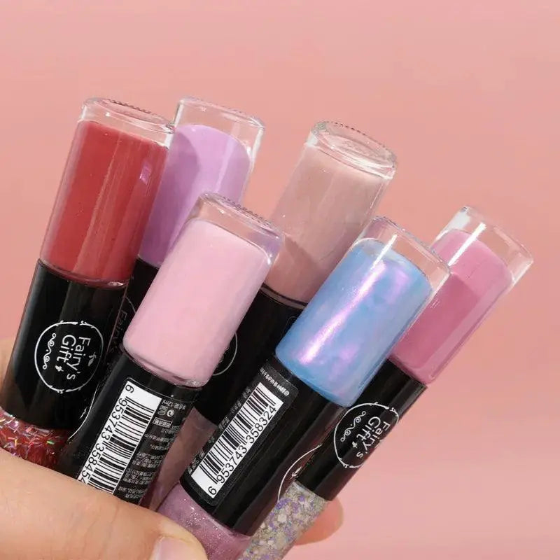 Quick Sequin Finish Nail Polish Rapid Dry Vibrant Colors