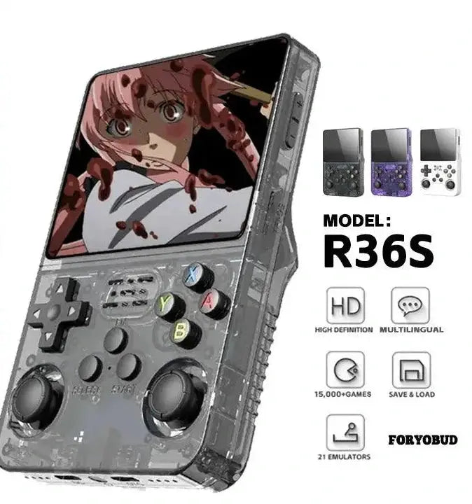 R36S Retro Handheld Console Linux System 64GB Emulation