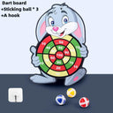 Rabbit Family Interactive Dart Board - Fun Toy for Kids