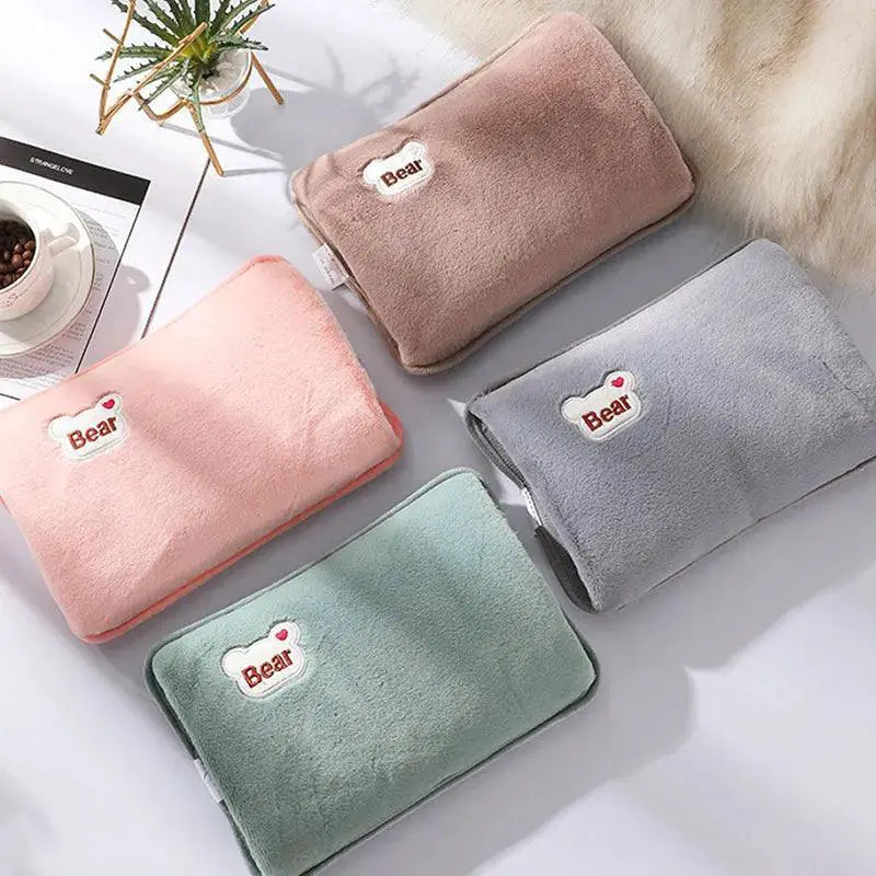 Rabbit Fur Electric Hand Warmer Winter Comfort Safety