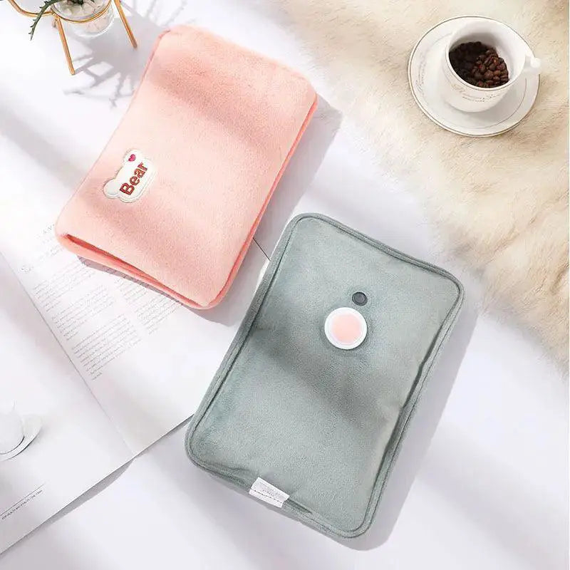 Rabbit Fur Electric Hand Warmer Winter Comfort Safety