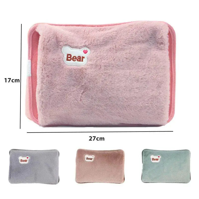 Rabbit Fur Electric Hand Warmer Winter Comfort Safety