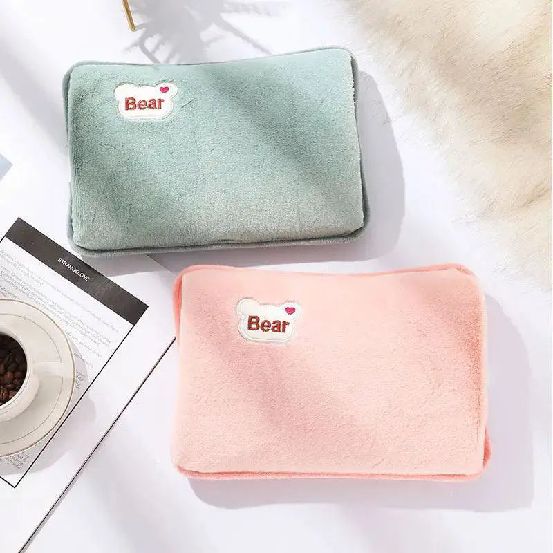 Rabbit Fur Electric Hand Warmer Winter Comfort Safety
