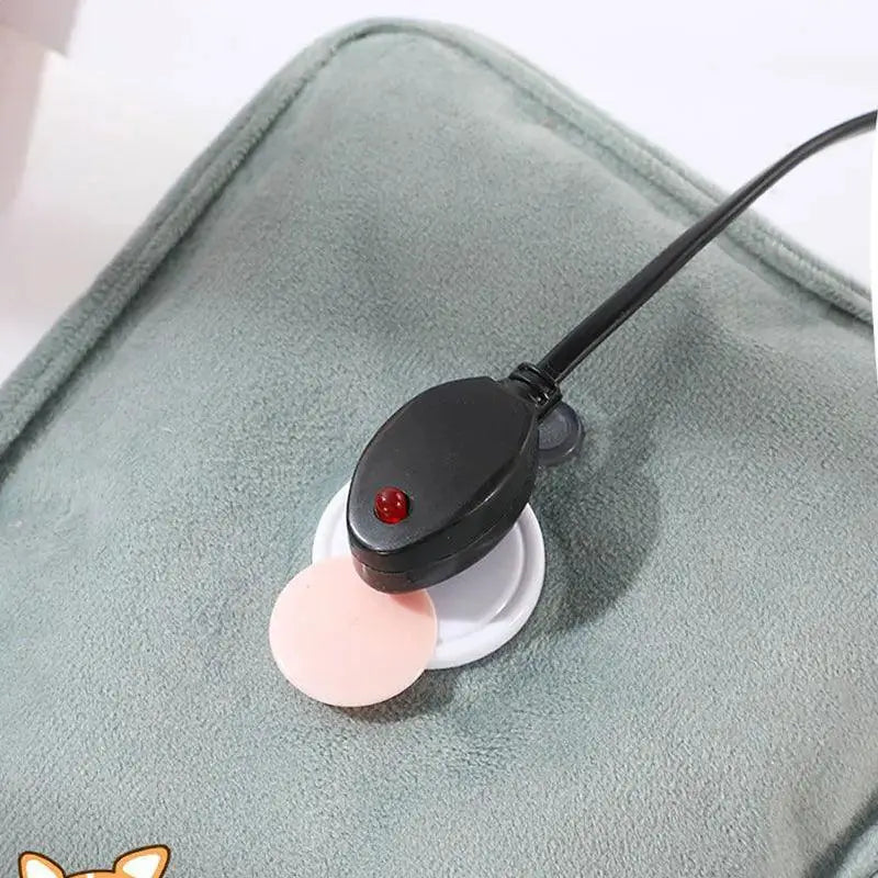 Rabbit Fur Electric Hand Warmer Winter Comfort Safety