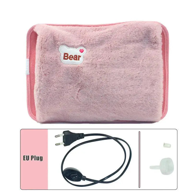 Rabbit Fur Electric Hand Warmer Winter Comfort Safety