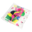 Rabbit Fur Feather Rainbow Ball Cat Toy Interactive Fun