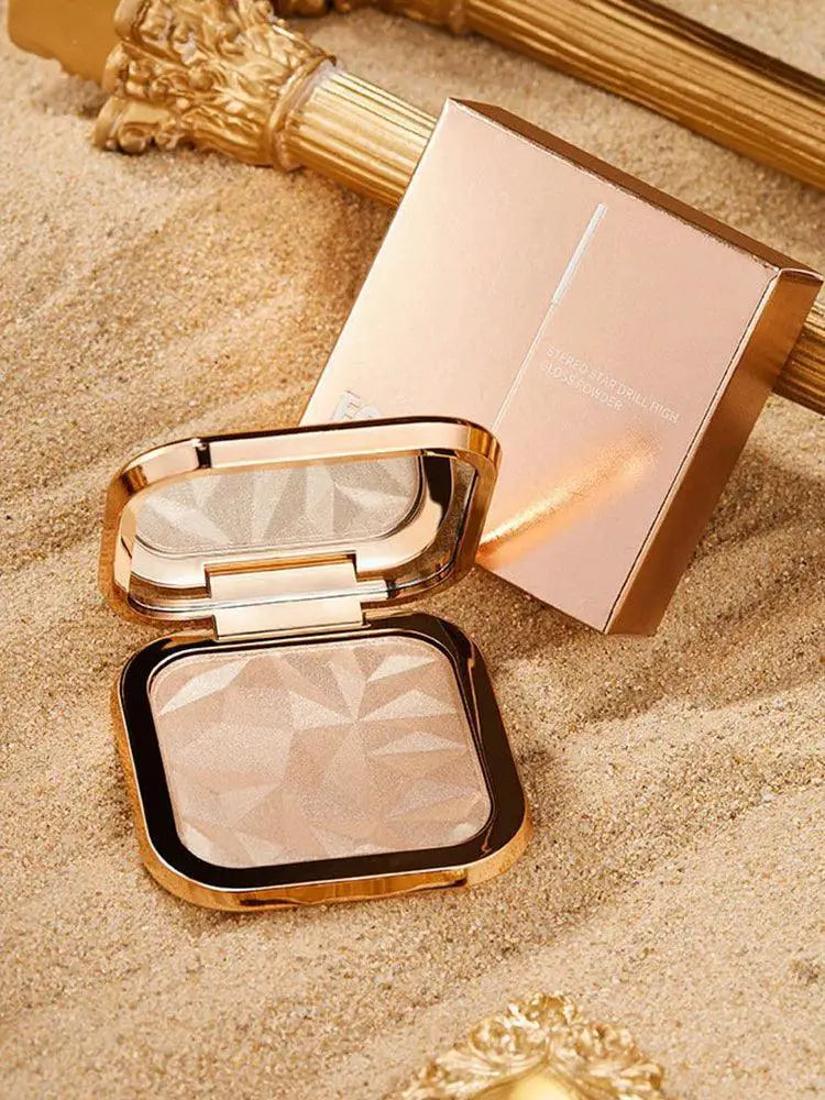Radiant Pearl Glitter Compact Versatile Long Lasting Makeup