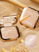 Radiant Pearl Glitter Compact: Versatile Long-lasting Makeup