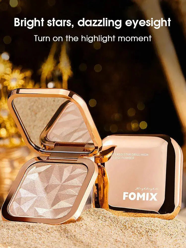 Radiant Pearl Glitter Compact Versatile Long Lasting Makeup