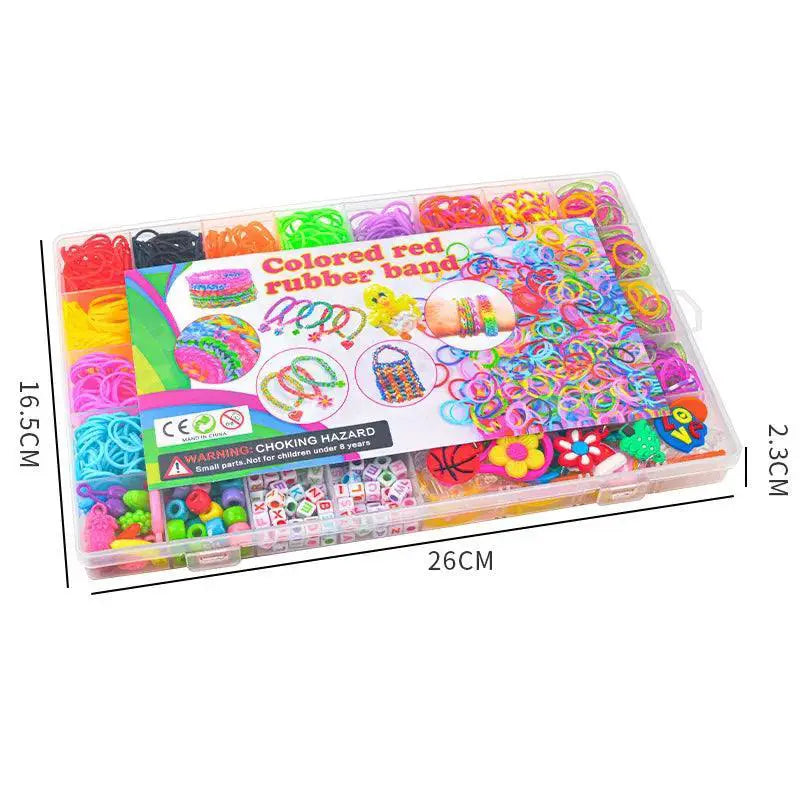 Rainbow Bracelet Making Kit DIY Woven Bracelets Toys