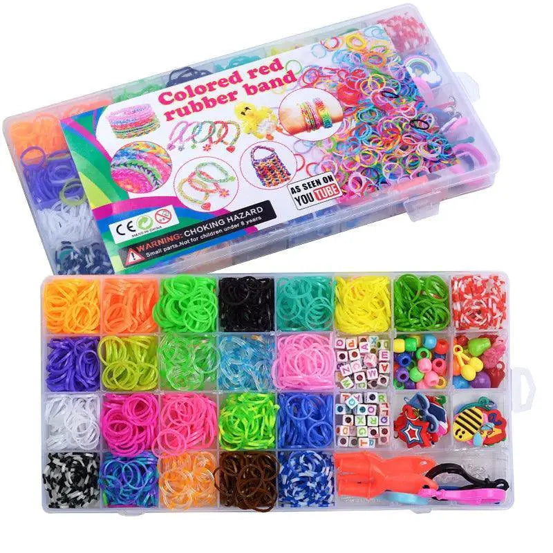 Rainbow Bracelet Making Kit DIY Woven Bracelets Toys