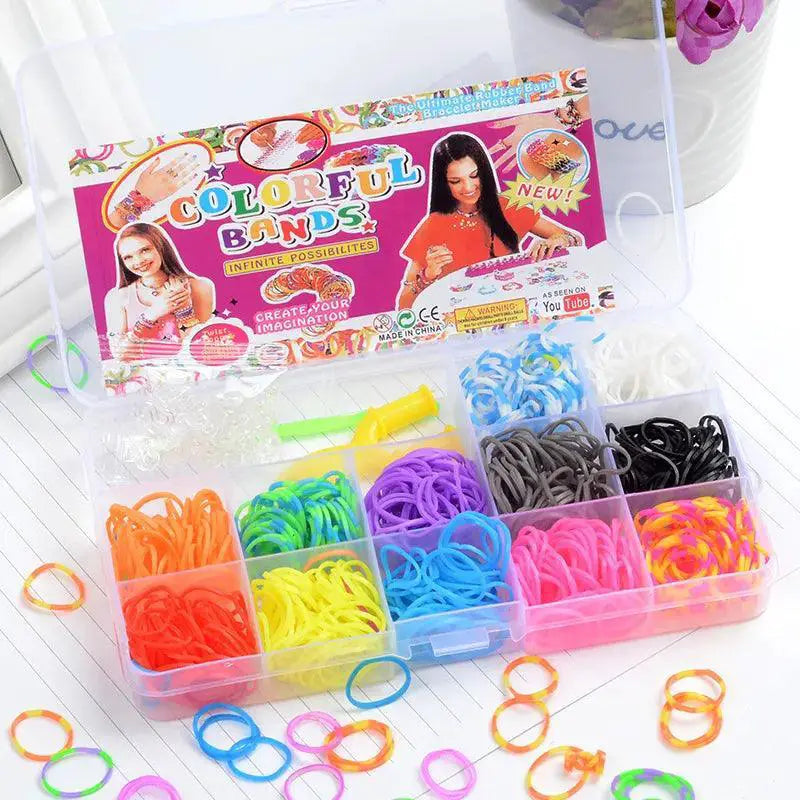 Rainbow Bracelet Making Kit DIY Woven Bracelets Toys