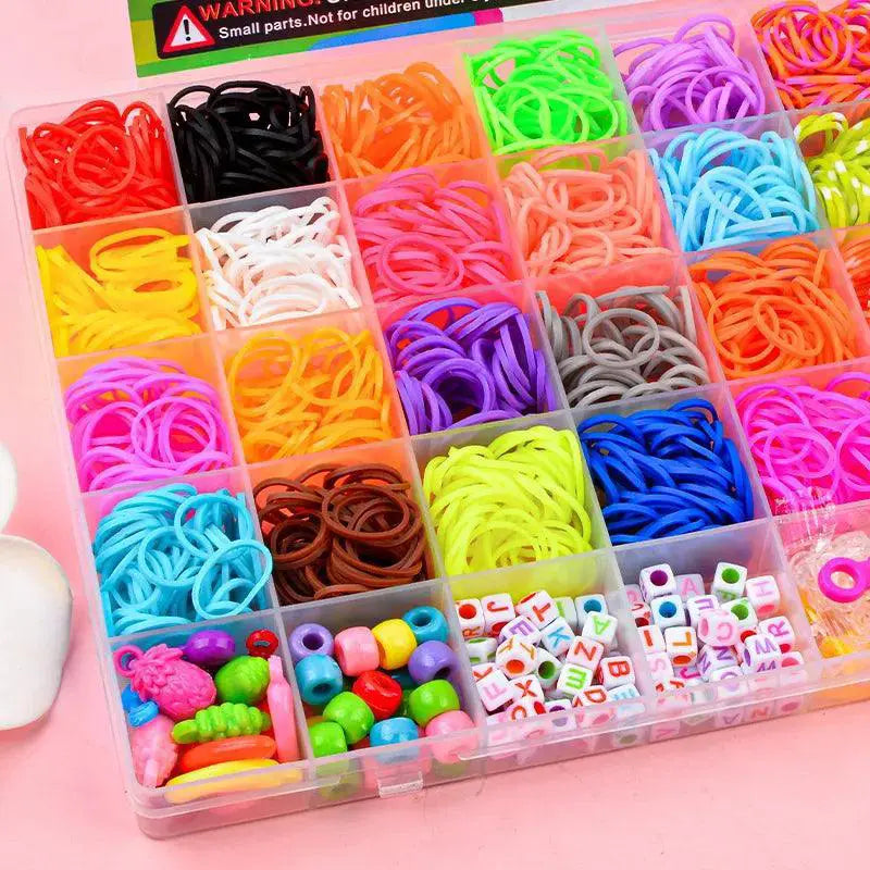 Rainbow Bracelet Making Kit DIY Woven Bracelets Toys