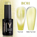 Rainbow Cat Eye Gel Polish: Vibrant Colors and Glitter