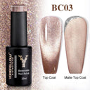 Rainbow Cat Eye Gel Polish: Vibrant Colors and Glitter