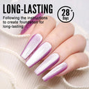 Rainbow Cat Eye Gel Polish: Vibrant Colors and Glitter