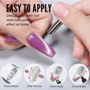 Rainbow Cat Eye Gel Polish: Vibrant Colors and Glitter