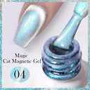 Rainbow Cat Eye Magnetic Gel Polish for Color Shifting