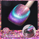 Rainbow Cat Eye Magnetic Gel Polish for Color Shifting