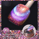 Rainbow Cat Eye Magnetic Gel Polish for Color Shifting