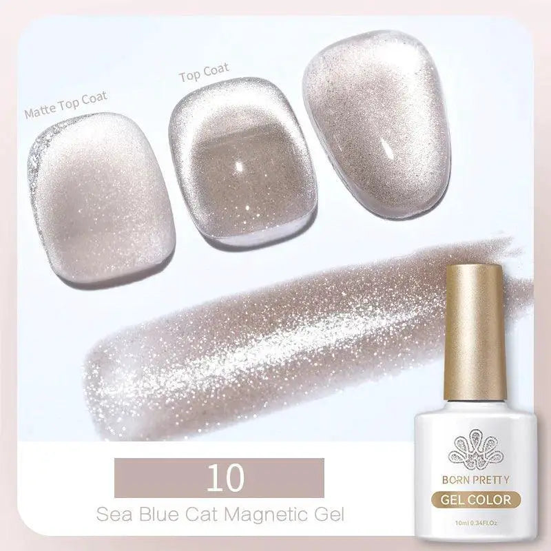 Color Shift Cat Eye Gel Polish for Nails — Sea Blue-01