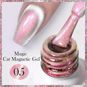 Rainbow Cat Eye Magnetic Gel Polish for Color Shifting