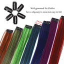 Rainbow Highlight Hair Extensions for Instant Transformation