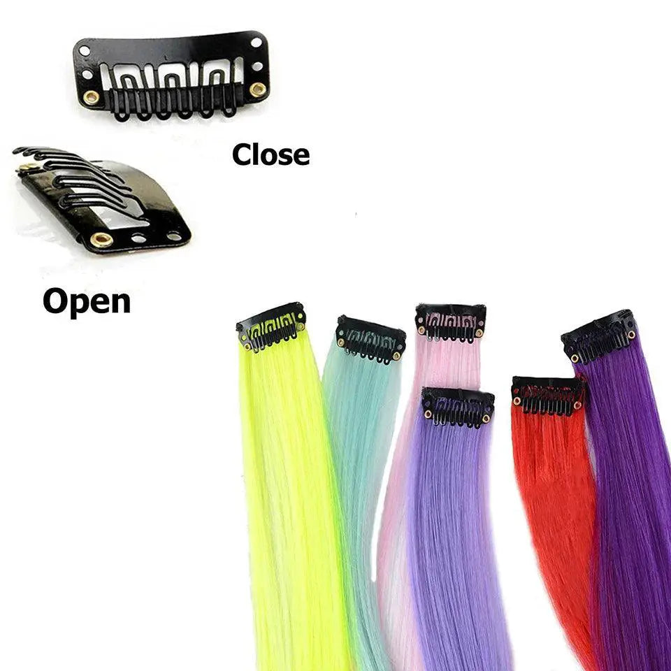 Rainbow Highlight Hair Extensions For Instant Transformation