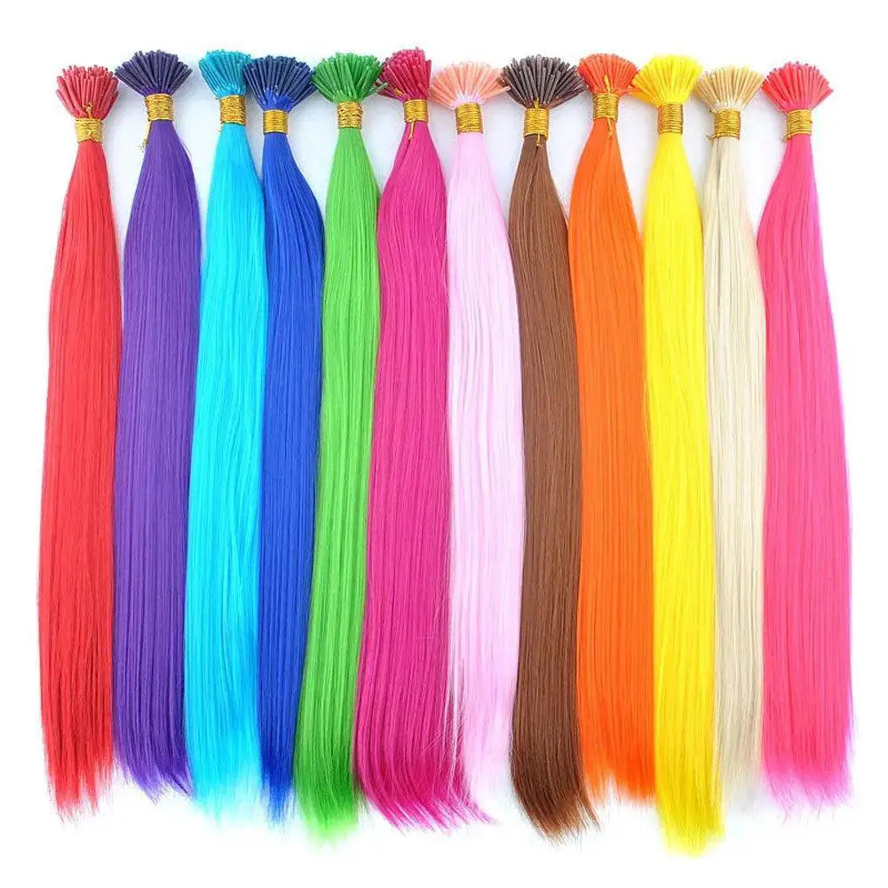 Rainbow Kanekalon Hair Extensions For Vibrant Styles