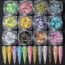 Rainbow Neon Chameleon Nail Art Glitter Set Aurora Shine